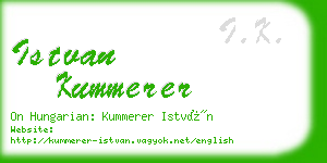 istvan kummerer business card